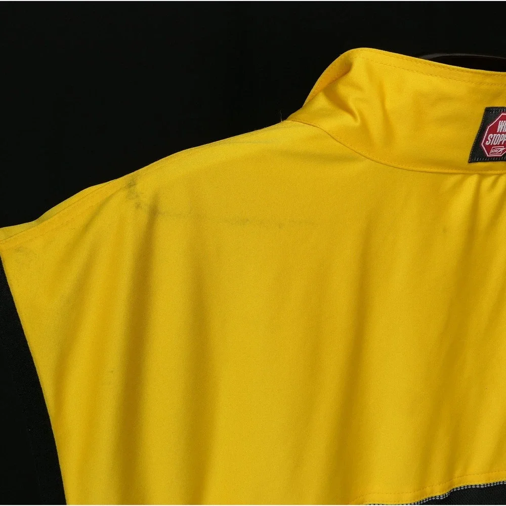 Concurve 2XL Cycling Vest Gore Windstopper Hi-Vis Yellow Full Zip Breathable Men